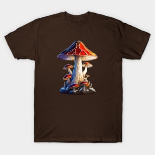 Tall Woodsy Mushroom Bunch T-Shirt